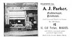 Cliff Terrace/Parker Fishmonger No 15 [Guide 1903]